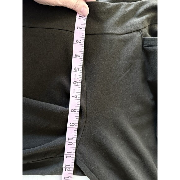 Counterparts Sz 16 Brown Pull On Pants w/ Tummy Control Panel Mid Rise Stretch - Picture 10 of 13